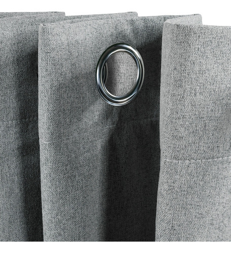 Cortinas Blackout Largas Tejida Hogar 275x216cm 2 Piezas