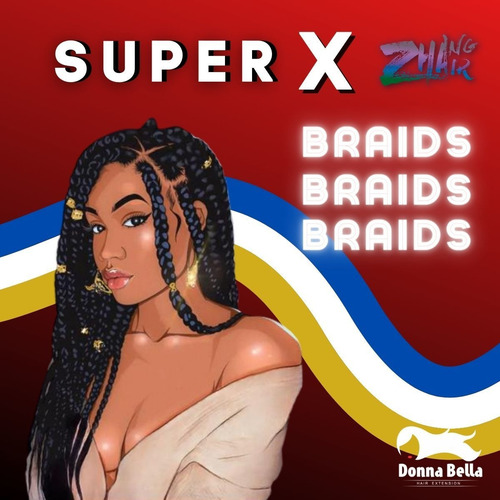Kit 2 Jumbos Para Tranças Box Braids + 20 Anéis Reguláveis Cor T27/613 Mel/loiro Claríssimo