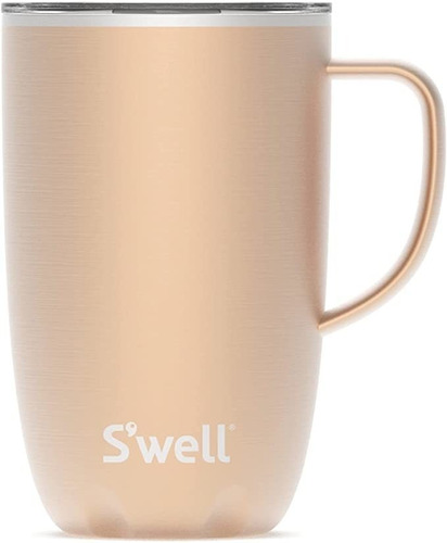 S&#39;well Taza De Viaje De Acero Inoxidable Con Asa, 16 Oz.