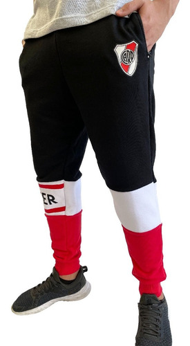 Imagen 1 de 8 de Pantalón Jogging Deportivo River Plate Con Licencia Oficial
