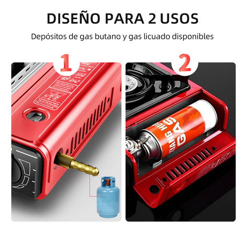 Estufilla Portátil Estufa Acampar Con Parabrisas Jm Vaal