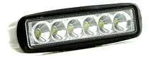 Comprar Faro Led Rectangular Spot 18w Auto Moto 4x4 Utv Cuatri