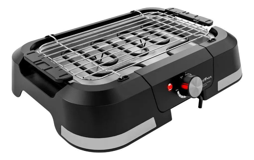 Churrasqueira Elétrica Britânia 1500w Menos Fumaça Bcq10a Cor Preto