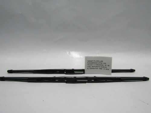 Plumillas Parabrisas Dfsk V22 Truck 1.3 Medidas: 16 40 Cms.