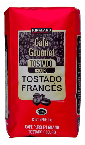 Kirkland Signature Café En Grano Gourmet Tostado Francés 1kg