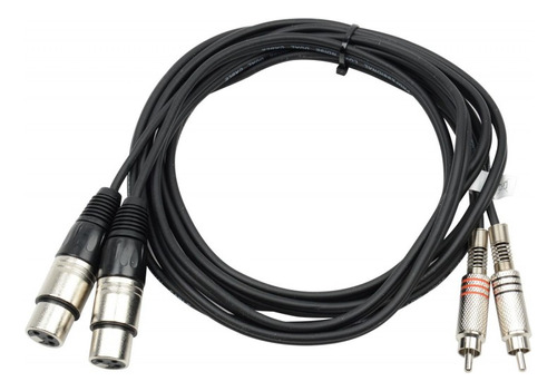 Cable Audio 2 Rca Macho A 2 Canon Xlr Macho 3 Metros Pro 