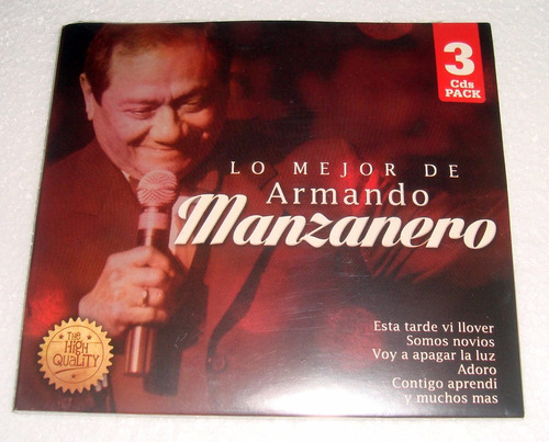 Lo Mejor De Armando Manzanero Triple Cd Sellado / Kktus