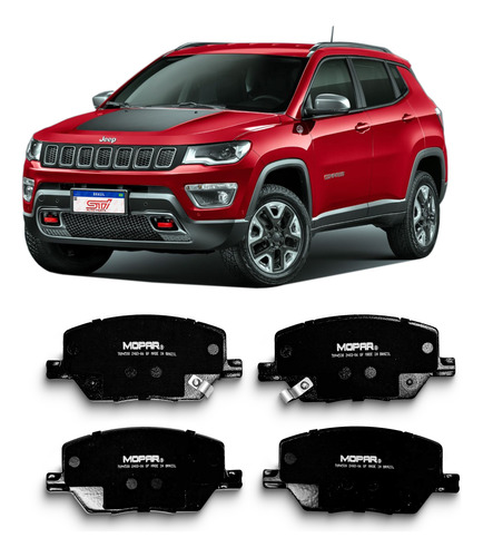 Jogo Pastilha Freio Dianteira Mopar Compass Trailhawk 2019