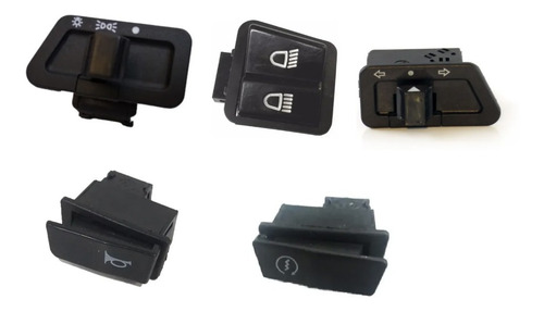 Imagen 2 de 5 de Kit Botones Arranque Bocina Señaleros Y Luces C110 Dlx Tr