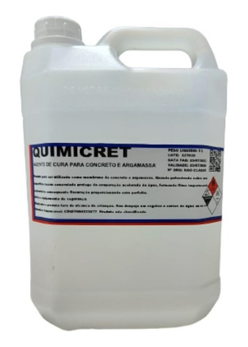Quimicret Cura De Concreto 5kg Filme Transparente