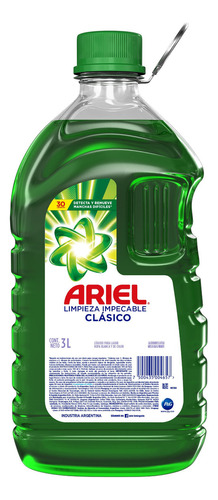 Jabón líquido Ariel Clásico Limpieza Impecable botella 3 L