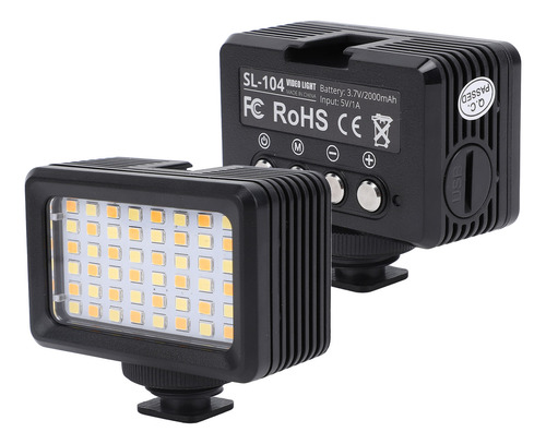 Câmera Led Impermeável 40m, 2700k A 5600k, Vídeo De Mergulho