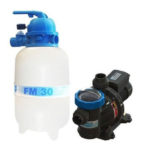 2 Kits Filtro E Bomba P/piscinas Fm30 + Bomba 1/4cv Sodramar