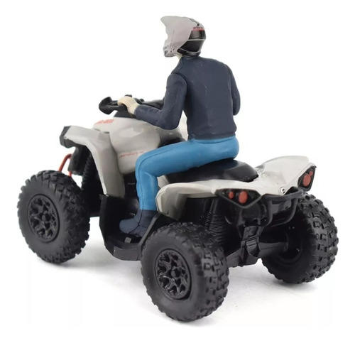 Can Am 1:32 Cuatrimoto Renegade X Mc 1000r Gris Con Corredor