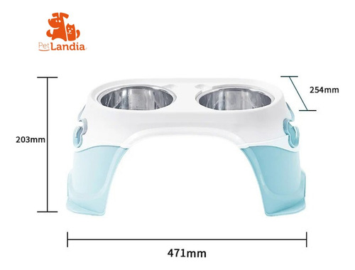 Nuevo Plato Doble Metálico De Altura Alta Calidad Ergonómica