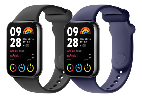 2 Correa Para Xiaomi Band 8 Pro Smart Band Silicone Repuesto