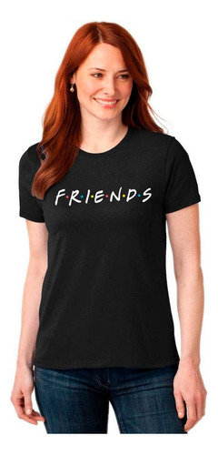 ¡oferta! Polera Manga Corta Dama Friends 