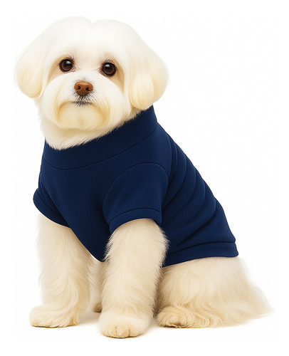 Agasalho De Inverno Tamanho M Marinho Para Cachorro De 3 A 5kg
