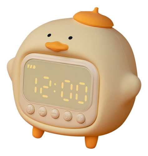 Axcvveiyi Reloj Despertador De Pato Para Ninos, Bonita Luz N