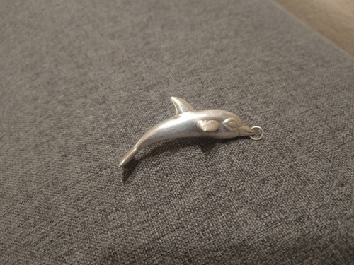 Dije Delfin 7cm Plata 925 Sellada 10g Arte Unico