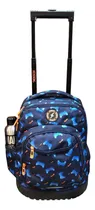 Comprar Mochila Escolar Con Carro Kossok Gamer Azul Joystick