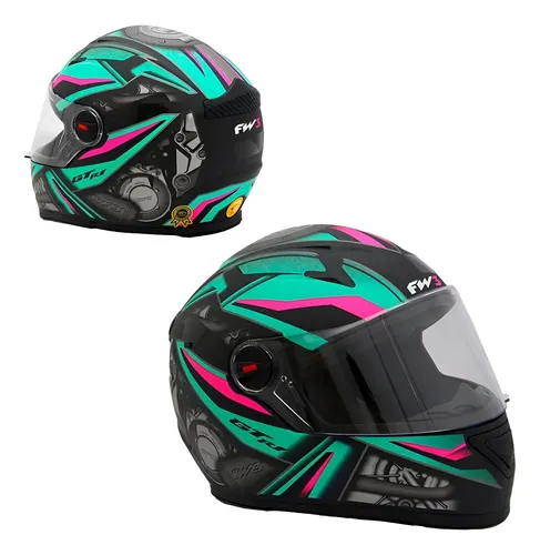 MLB 2774307702 Capacete Fechado Feminino Fw3 Linha Gt JM