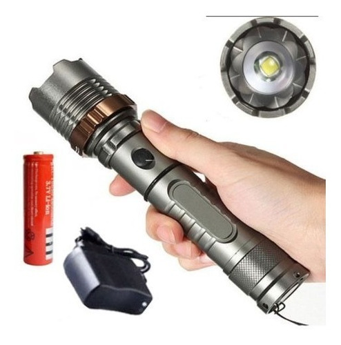 Imagen 3 de 5 de 10000lm Recargable Cree Xml T6 Led Linterna Táctica Policial