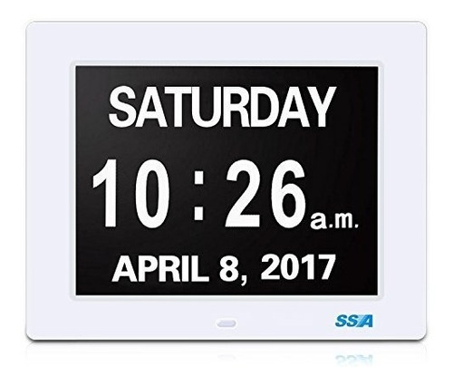 Ssa Reloj Digital De Día Calendario Con Gran Tiempo De Clari