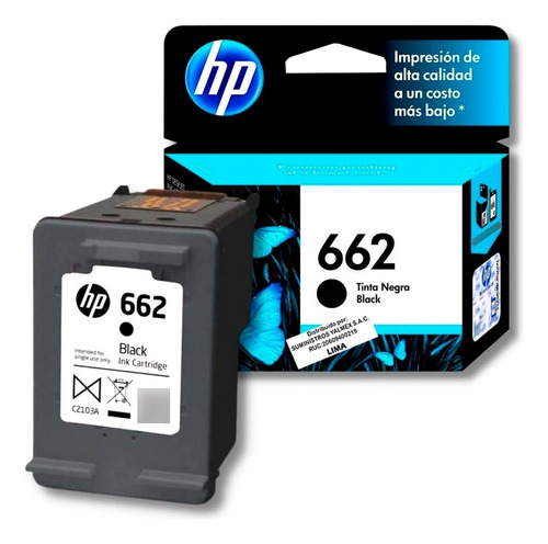 Tinta Hp Cz103al 662 Negro (120 Pag)