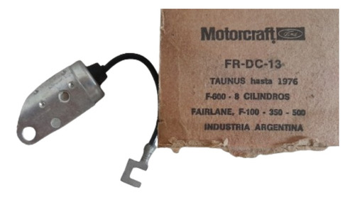 Condensador Encendido Ford Taunus F100 Fairlane Motorcraft