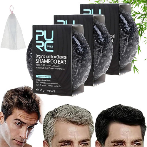Pure Hair Revitalization Bar,soap Cover Bar Soap Gray Hair