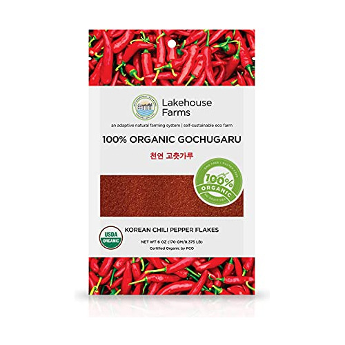 Gochugaru Orgánico 100% Pimienta Coreana Ee. Uu. (6 Oz)