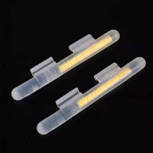 Imagen 3 de 3 de Luz Quimica Clip Pesca Nocturna Novedad Pack 2 Unidades