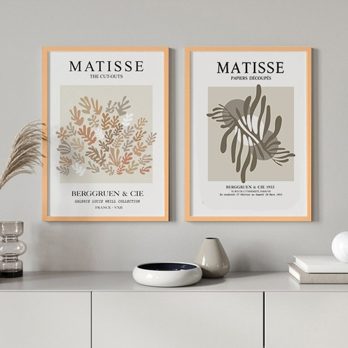 Cuadros  Decorativo Eclecticos Boho Matisse  Set X2
