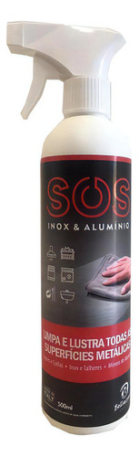 Sos Inox & Alumínio Limpa Lustra Superfícies Metálicas 500ml