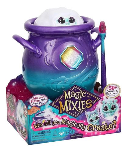 Magic Mixies Caldero Magico Morado Azul Peluche Interactivo