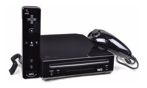 Nintendo Wii Negro. Un Juego Original Y Control Motion Plus