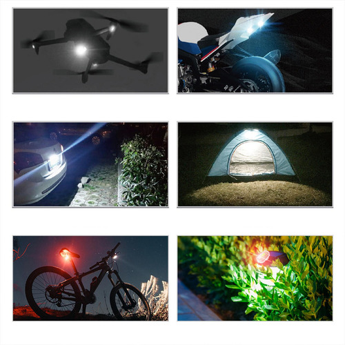 7 Colores Led Luces Estroboscópicas Luz De Luz Doble Remota