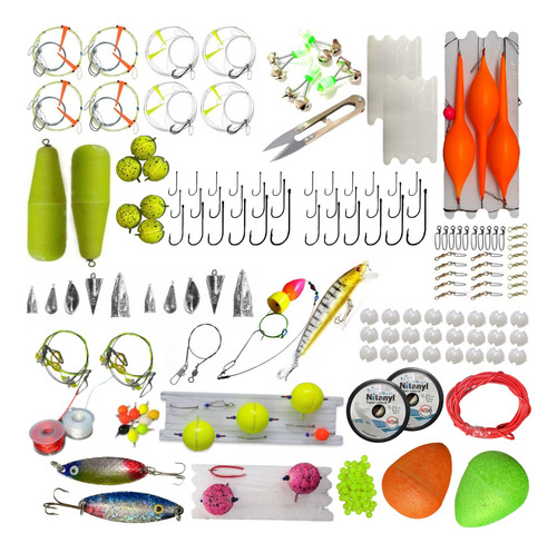 Kit Pesca Calidad Fishing Point Completo Variada Rio Laguna