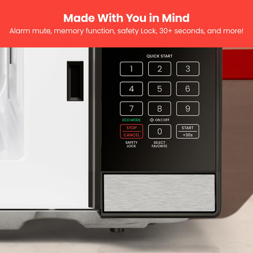 Horno Microondas Chefman De Acero Inoxidable, 0.7 Pies Cúbic