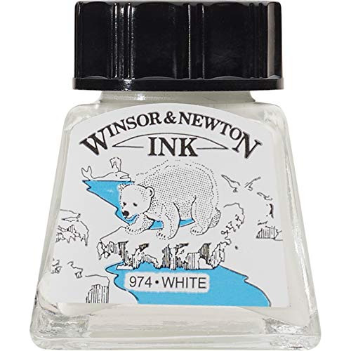 Winsor & Newton Dibujo De La Tinta Botella, 14 Ml, Blanca.