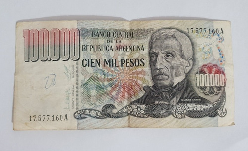 Billete 100.000 Pesos Ley Bottero 