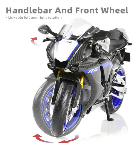 1/12 Escala Yamaaha 1000r Motocicleta Modelo Juguete Mini...