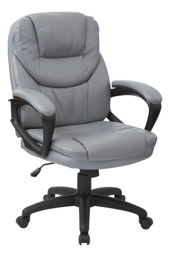 Office Star Fl Series - Silla De Oficina Ajustable De Piel S