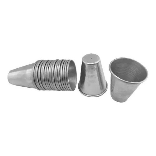 36 Vaso Molde Para Helados En Aluminio 7cm