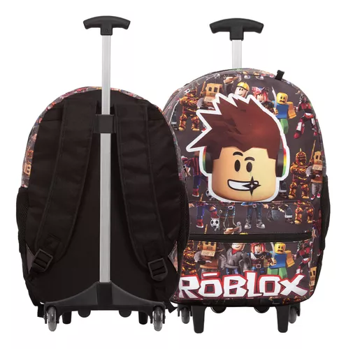 Mochila Infantil Roblox Carrinho Tam G Com Lancheira Térmica no Shoptime