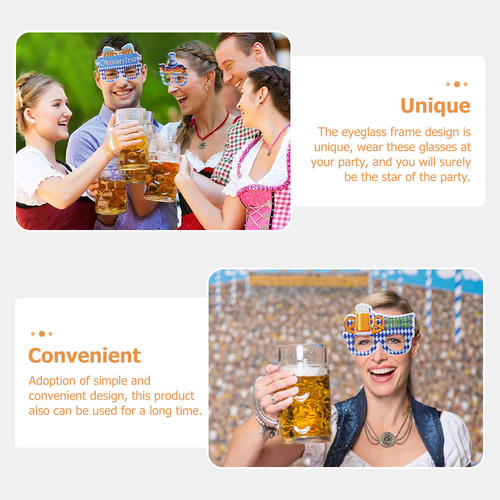 1 Juego De Gafas Decorativas Para Fiestas, Gafas Festivas De