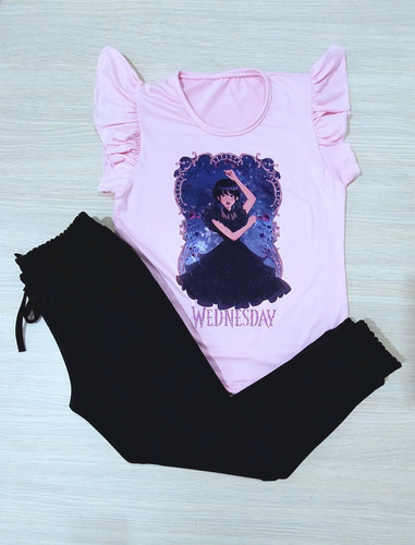 Conjunto Merlina  Niñas Jogger Wednesday 