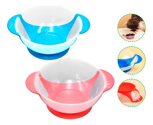 Tazon Plato Hondo Para Perros De Silicona Goma Comida 12,5cm