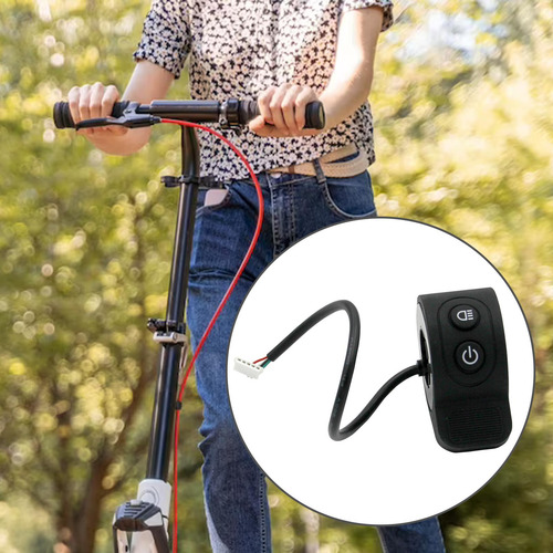 De Scooter Eléctrico, Botón De, Freno De Para Negro